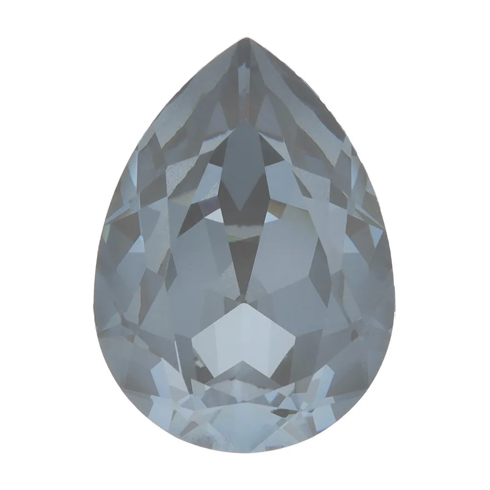 PRESTIGE Crystal, #4320 Pear Fancy Stone 18x13mm, Crystal Dark Grey Ignite (1 Piece)