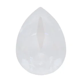 PRESTIGE Crystal, #4320 Pear Fancy Stone 18x13mm, Crystal Electric White Ignite (1 Piece)