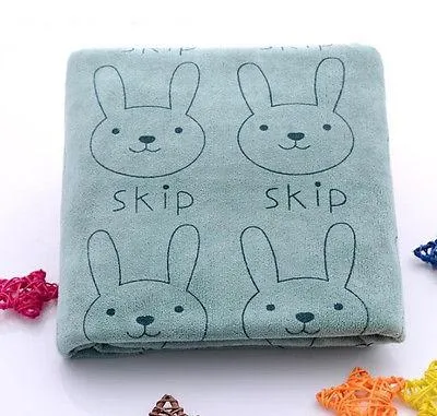 Set of 3 Bunny Skip Baby Bath Towel