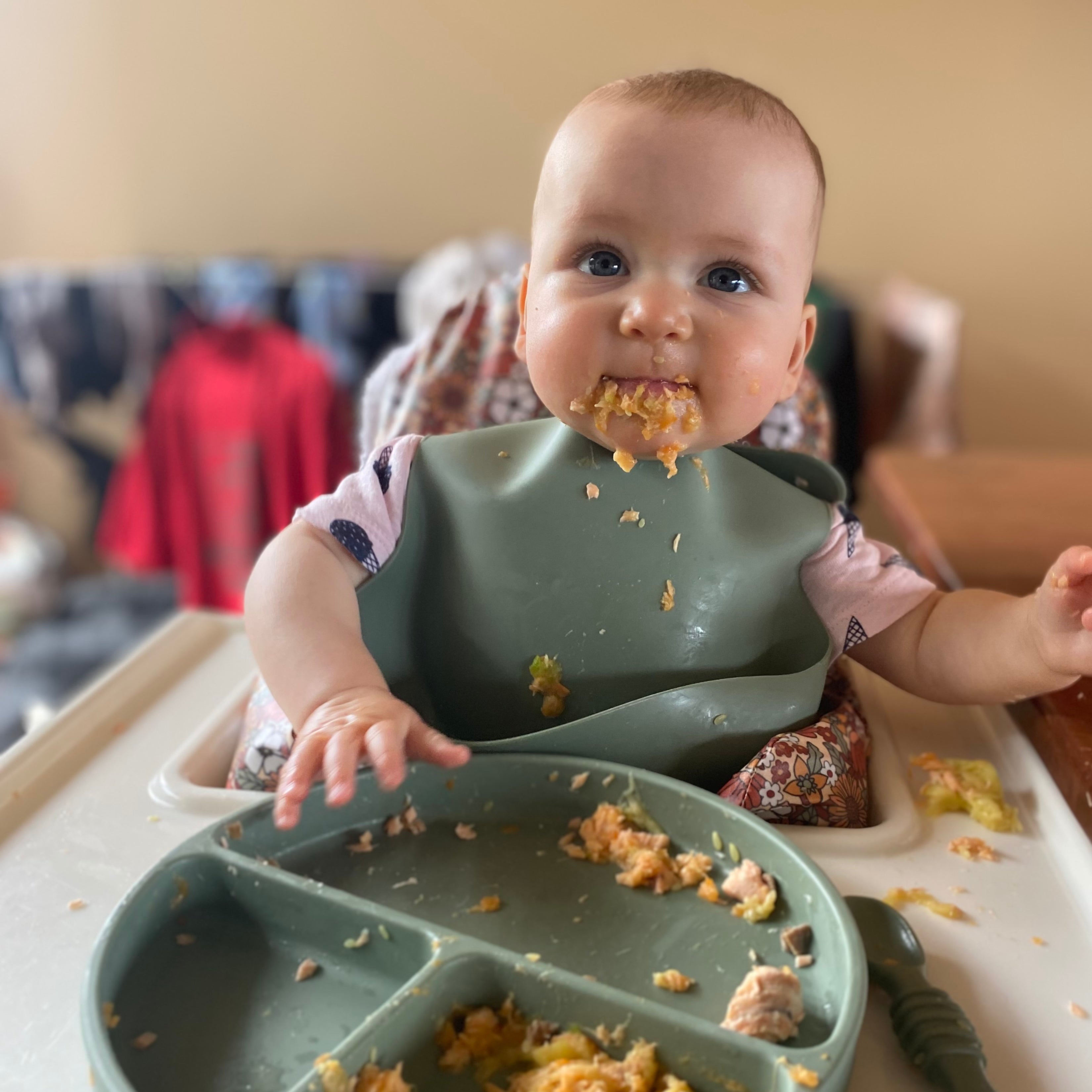 Silicone Baby Feeding Set — Chalet Green