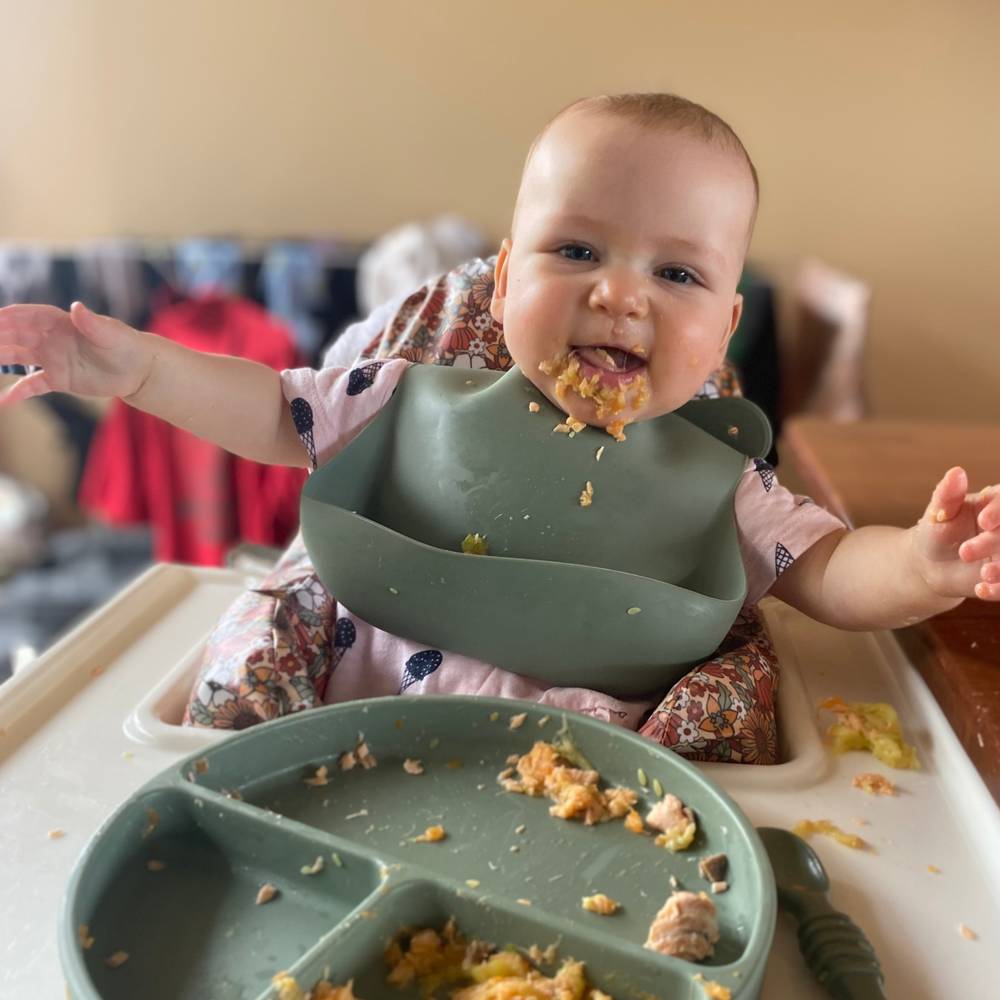 Silicone Baby Feeding Set — Chalet Green