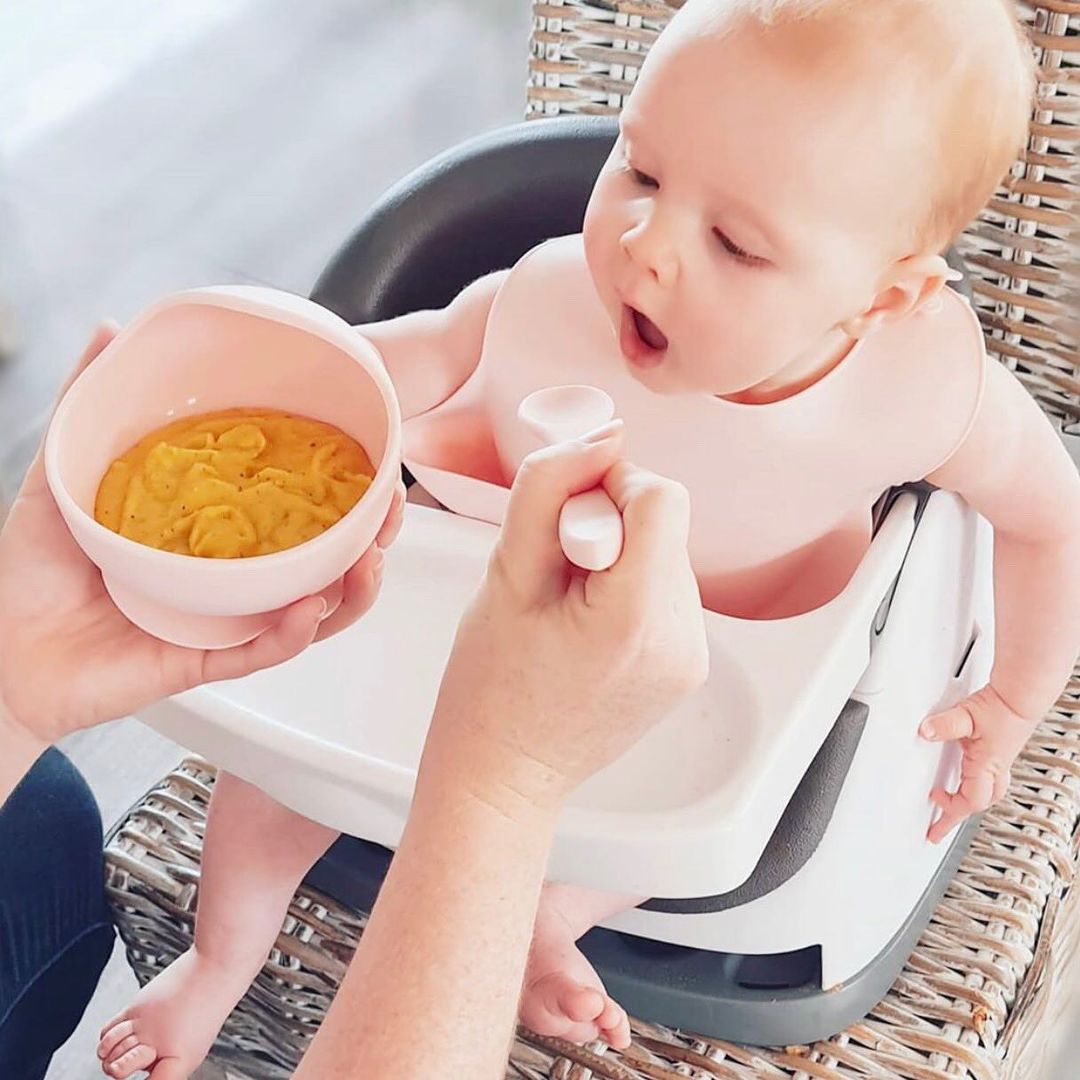 Silicone Baby Feeding Set — Cherry Blossom