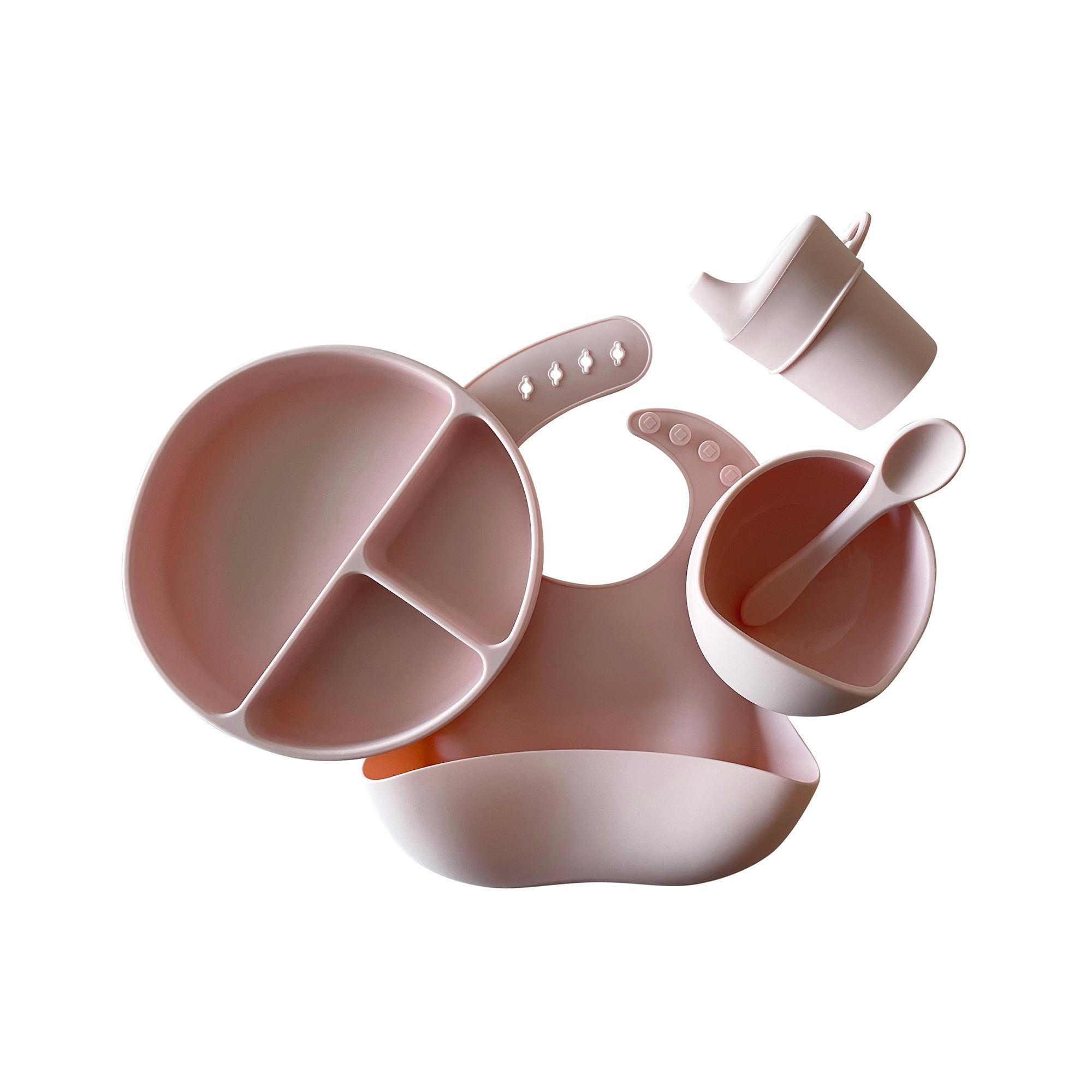 Silicone Baby Feeding Set — Cherry Blossom