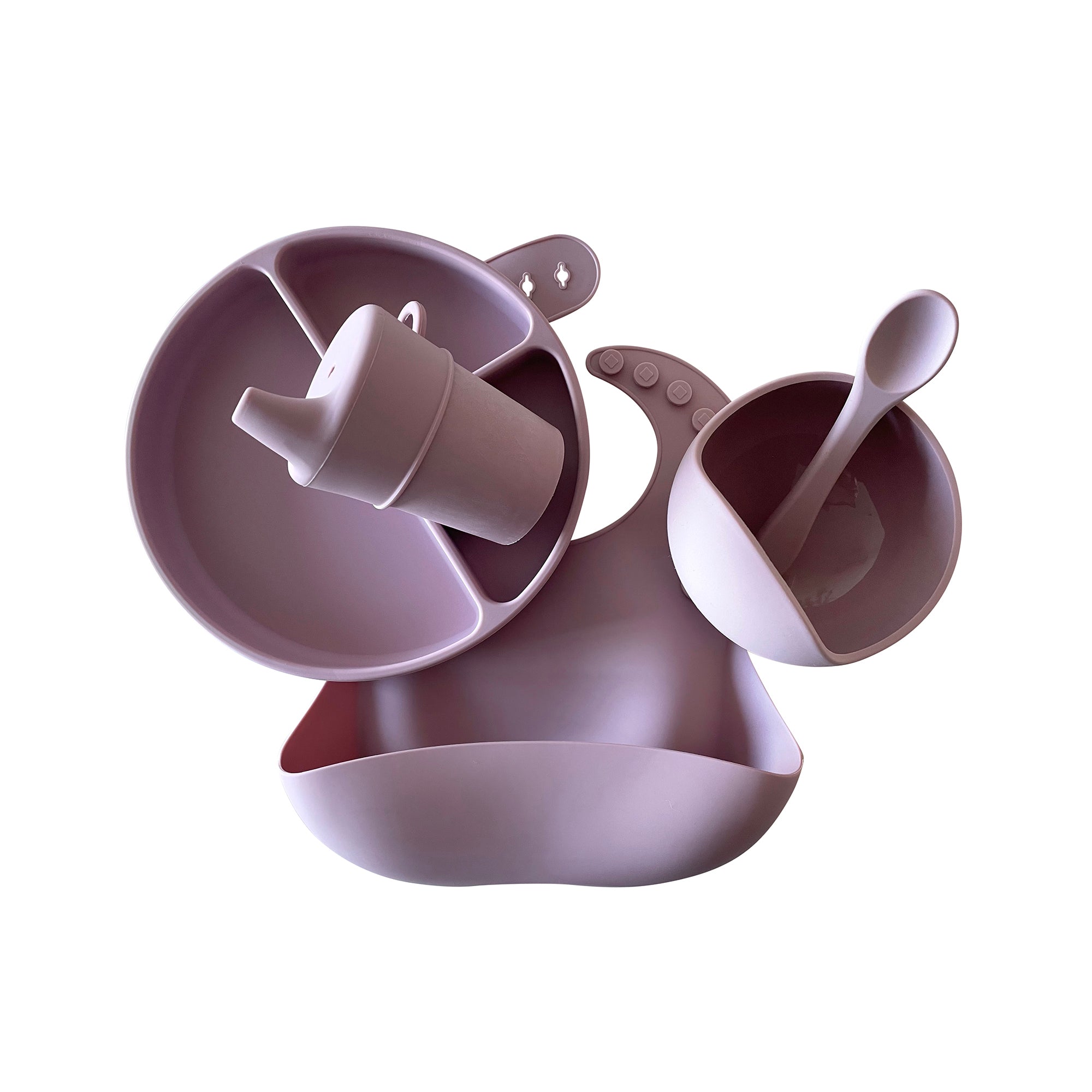 Silicone Baby Feeding Set — Periwinkle