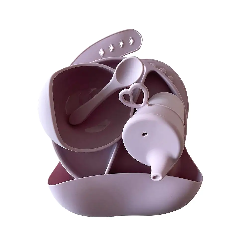 Silicone Baby Feeding Set — Periwinkle