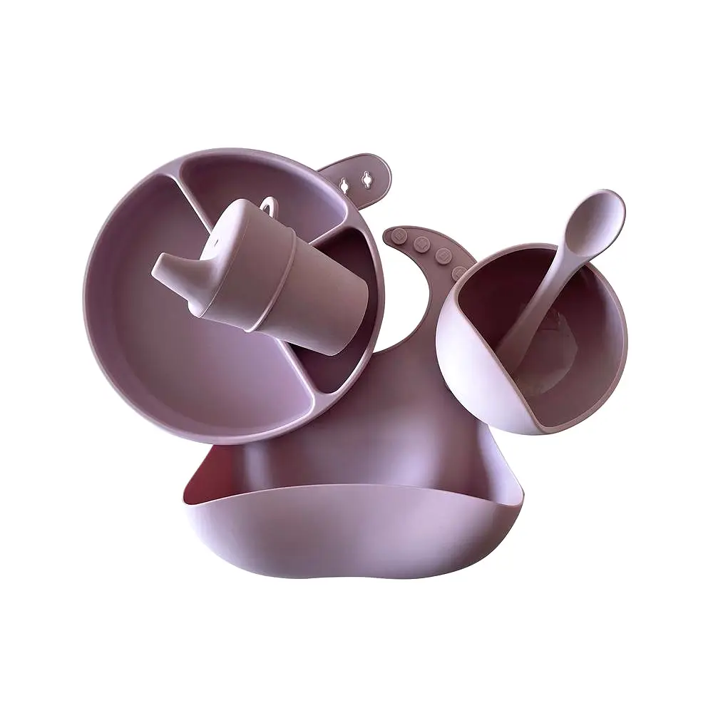 Silicone Baby Feeding Set — Periwinkle