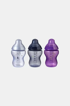 Tommee Tippee Baby Assorted Closer To Nature Feeding Bottle Midnight Jungle (3 Piece)