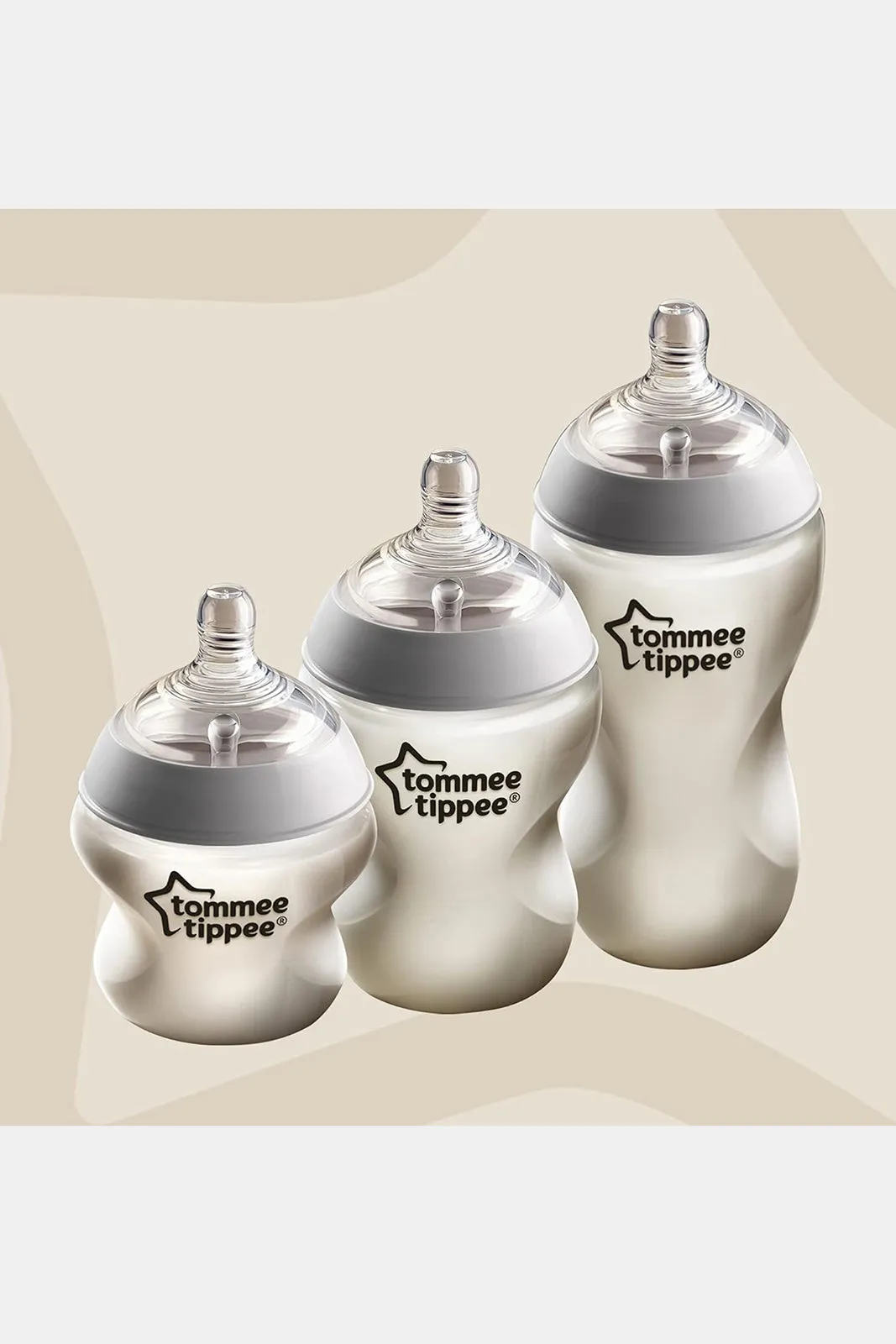 Tommee Tippee Baby Assorted Closer To Nature Feeding Bottle Midnight Jungle (3 Piece)