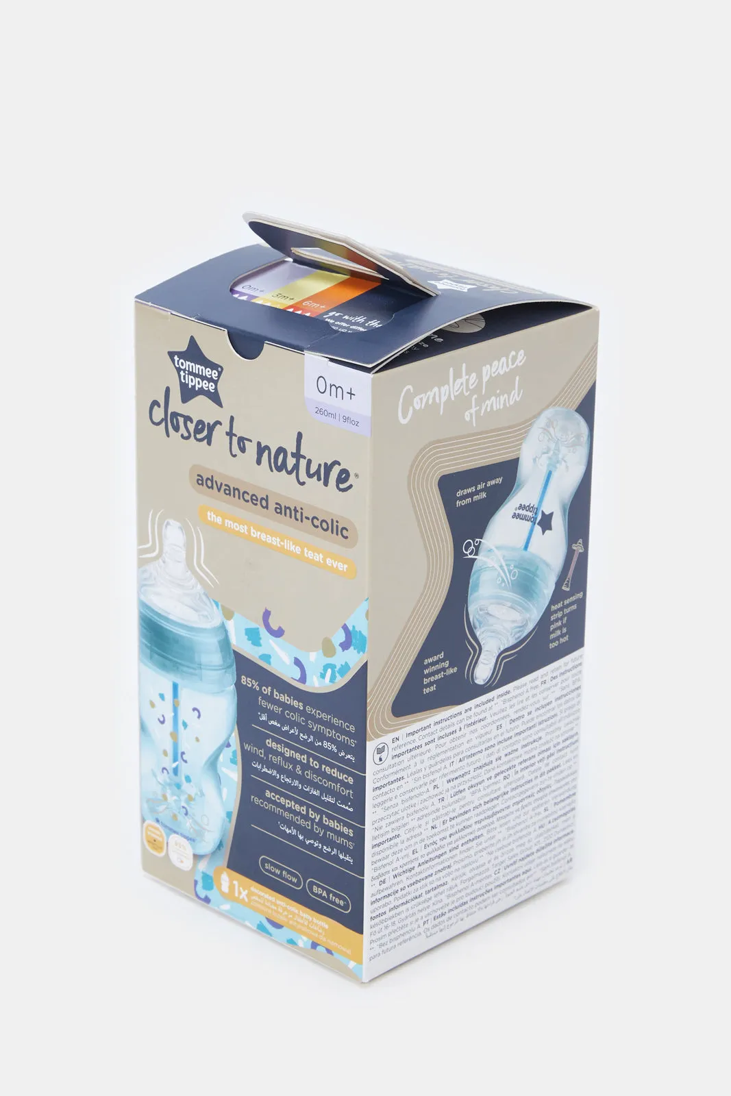 Tommee Tippee Baby Blue Advanced Anti-Colic Feeding Bottle (260ml)