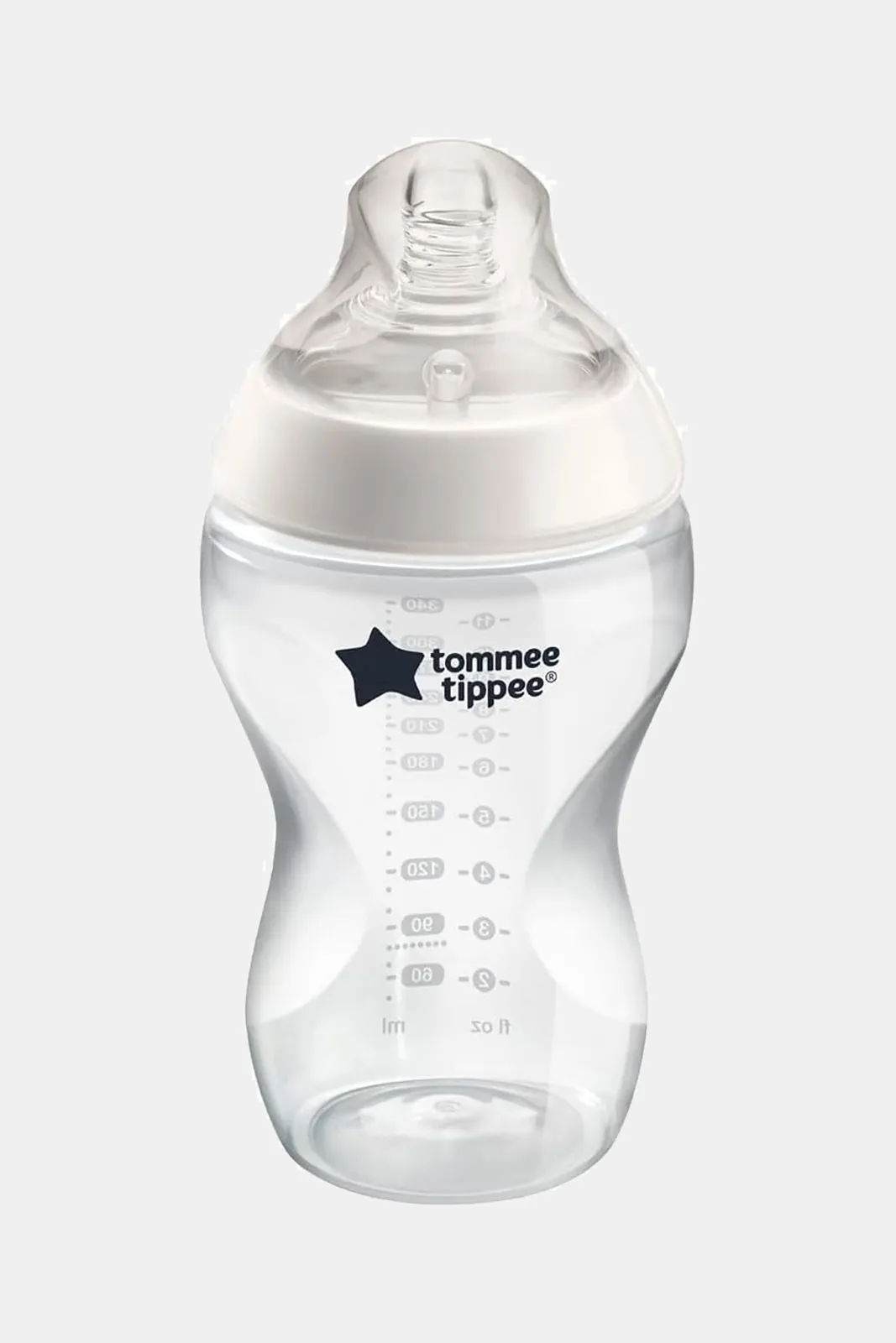 Tommee Tippee Clear Closer To Nature Feeding Bottle (340ml)