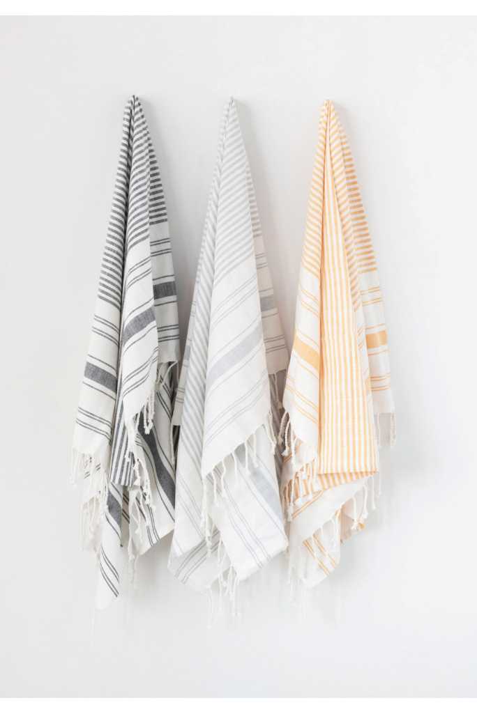 Turkish Cotton Striped Bath Towel